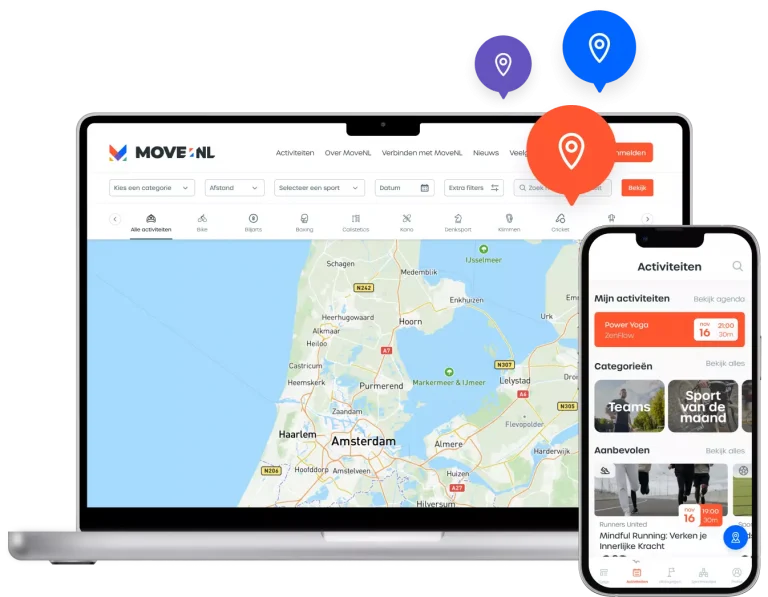 Aangesloten gemeenten sportplatform MoveNL